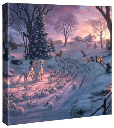 Kinkade Disney Minis: 101 Dalmatians On The Run