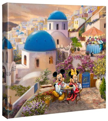 Kinkade Disney Minis: Mickey and Minnie in Greece