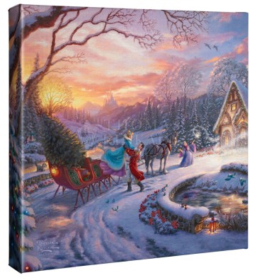 Kinkade Disney Minis: Cinderella Bringing Home The Tree