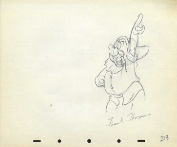 Snow White and the Seven Dwarfs OPD: Doc Pointing (17814) signed Frank Thomas