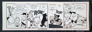 The Flintstones Daily Comic Strip Original Art 7/9/65 (17870)