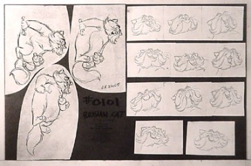 Aristocats Photostat Model Sheet: Russian Cat (1790)