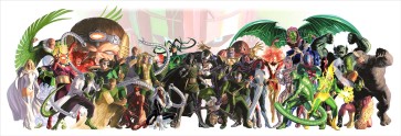Marvel Villains by Alex Ross (lithograph) (Artist Proof)
