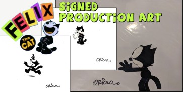 Felix the Cat Original Production Cel signed by Don Oriolo