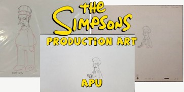 Apu Nahasapeemapetilon Original Production Drawings