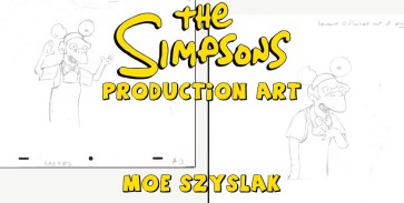 Moe Szyslak Original Production Drawings