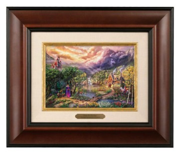 Kinkade Disney Brushworks: The Evil Queen (Classic Burl Frame)