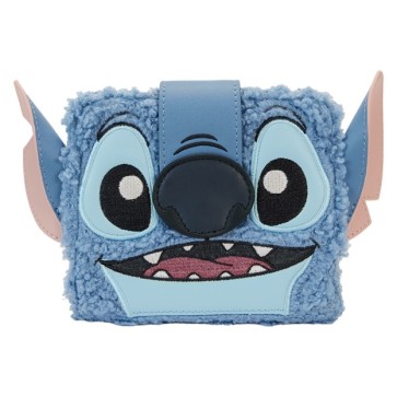 Loungefly Stitch Plush Sherpa Cosplay Bifold Wallet (WDWA2896)