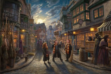 Harry Potter Diagon Alley by Thomas Kinkade Studios
