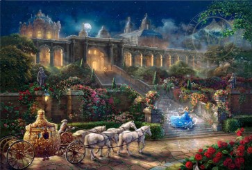 Cinderella Clock Strikes Midnight by Thomas Kinkade Studios