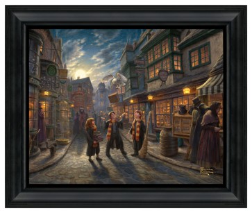 Thomas Kinkade Brushstroke Vignette: Harry Potter Diagon Alley