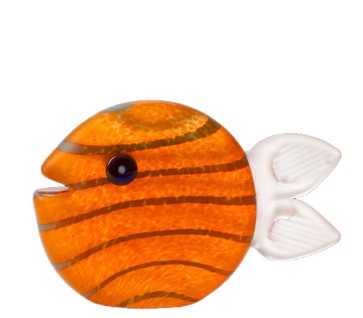Borowski Snippy Tall, Fish, Orange (24-16-21)