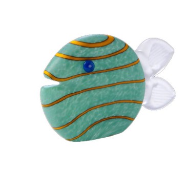 Borowski Snippy Tall, Fish, Teal (24-16-23)