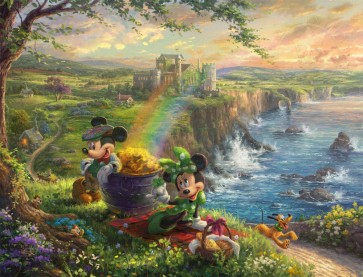 Disney Mickey and Minnie in Ireland by Thomas Kinkade Studios