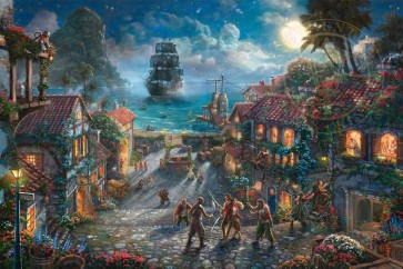 Disney Pirates of the Caribbean by Thomas Kinkade Studios