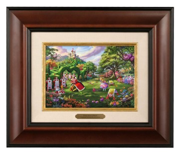 Kinkade Disney Brushworks: Queen of Hearts (Classic Burl Frame)