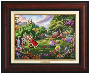 Kinkade Disney Canvas Classics: Queen of Hearts (Classic Burl Frame)