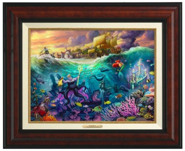 Kinkade Disney Canvas Classics: Ursula (Classic Burl Frame)