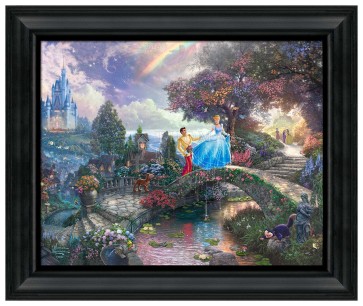 Thomas Kinkade Brushstroke Vignette: Cinderella Wishes Upon a Dream