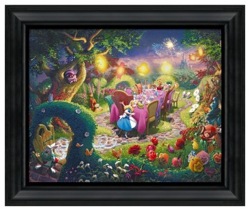 Thomas Kinkade Brushstroke Vignette: Mad Hatter's Tea Party