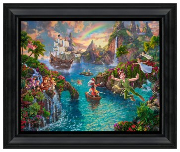 Thomas Kinkade Brushstroke Vignette: Peter Pan's Neverland
