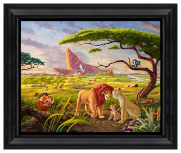 Thomas Kinkade Brushstroke Vignette: The Lion King Remember Who You Are