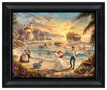 Thomas Kinkade Brushstroke Vignette: The Little Mermaid Celebration of Love
