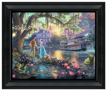 Thomas Kinkade Brushstroke Vignette: The Princess and the Frog