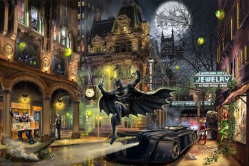 Batman Gotham City by Thomas Kinkade Studios