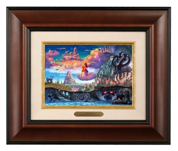 Kinkade Disney Brushworks: Hercules (Classic Burl Frame)