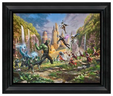 Thomas Kinkade Brushstroke Vignette: Battle for Wakanda
