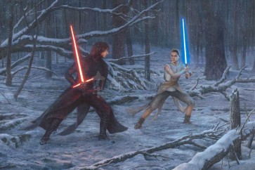 The Duel: Rey vs. Ren by Thomas Kinkade Studios