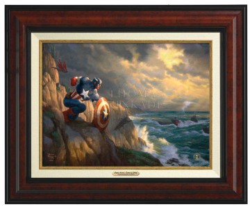 Kinkade Canvas Classics: Captain America - Sentinel of Liberty (Classic Burl Frame)