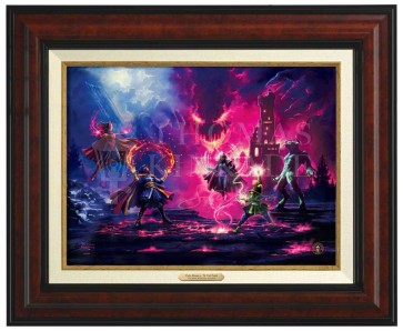 Kinkade Canvas Classics: Doctor Strange vs. The Dark Despot (Classic Burl Frame)