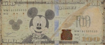 Mickey 100 Hundred Dollar Bill by Trevor Mezak (Regular)
