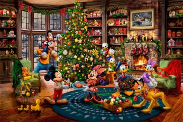 Disney Mickey and Minnie Trimming the Tree by Thomas Kinkade Studios