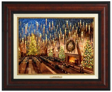 Kinkade Canvas Classics: Harry Potter Great Hall (Classic Espresso Frame)