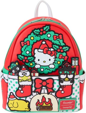 Loungefly Sanrio Hello Kitty & Friends Holiday Fire Place Mini Backpack