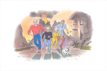 Jonny Quest Volcano by Bob Singer