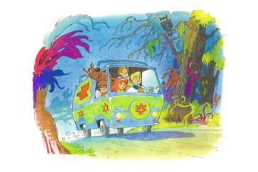Haunted Forest - Scooby Mystery Machine by Bob Singer