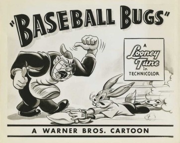 Baseball Bugs Lobby Card by Chuck Jones