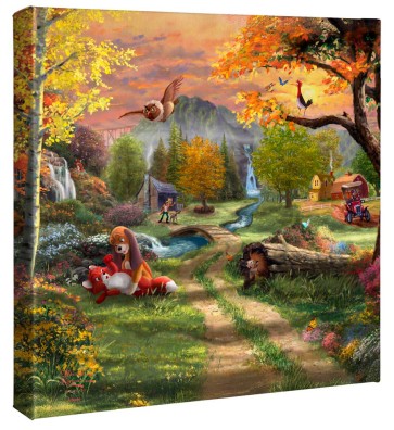 Kinkade Disney Minis: The Fox and the Hound