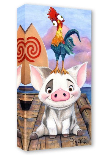 Treasures on Canvas: Pua and Hei Hei by Michelle St. Laurent