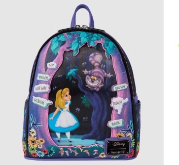 Loungefly Alice in Wonderland Tulgey Wood Lenticular Mini Backpack