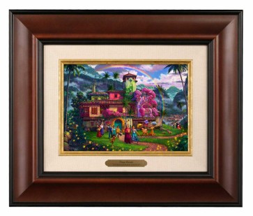 Kinkade Disney Brushworks: Encanto (Classic Burl Frame)