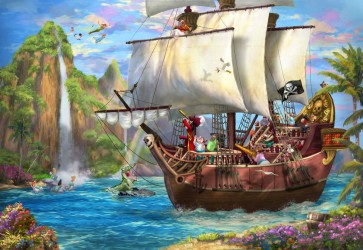 Disney Captain Hook's Never Land Voyage by Thomas Kinkade Studios