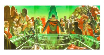 Kingdom Come: War Room by Alex Ross (Lithograph)