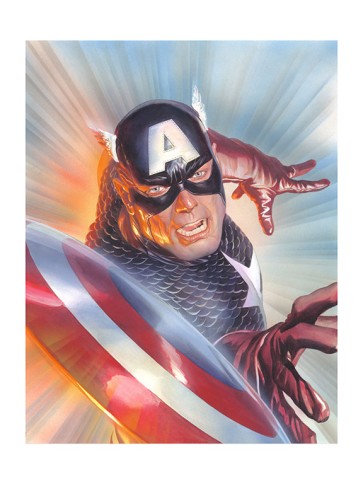Marvelocity: Captain America by Alex Ross (Lithograph)
