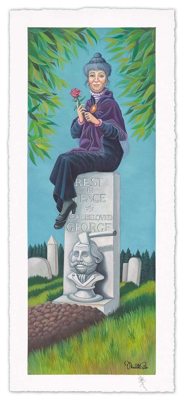 Stretching Portrait: The Black Widow by Michelle St. Laurent (Premiere Paper)
