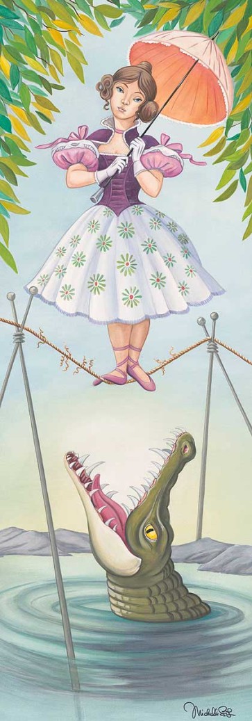 Stretching Portrait: The Tightrope Walker by Michelle St. Laurent